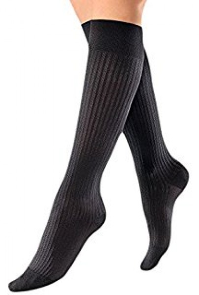 Jobst® soSoft Women's Brocade Knee High, 8-15mmHg, Med, Black