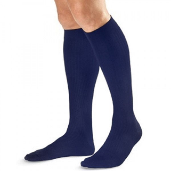 Jobst® Men's Knee High Dress Sock, 8-15mmHg, MED, Navy