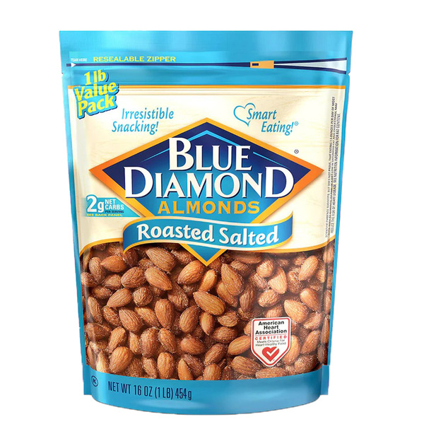 Blue Diamond Almonds, Roasted Salted, Value Pack