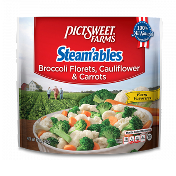 Pictsweet Broccoli Florets, Cauliflower & Carrots