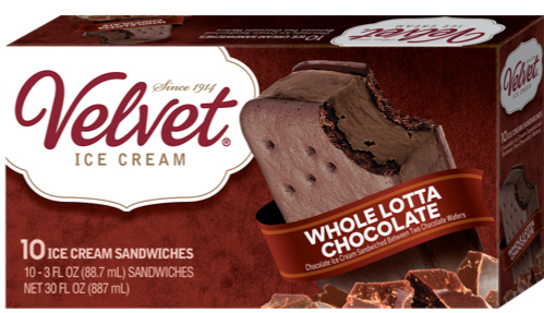 Velvet Whole Lotta Chocolate Ice Cream Sandwiches