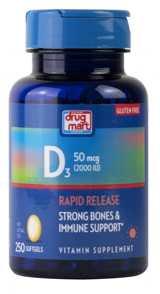 DDM Vitamin D3 2000IU Rapid Release Softgels