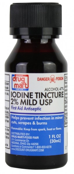 DDM Iodine Tincture 2% Mild USP