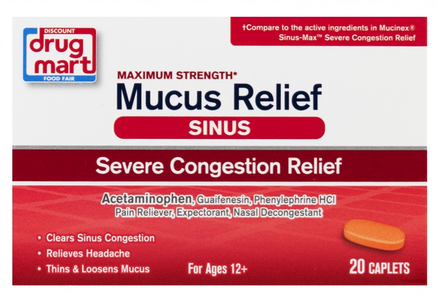 DDM Maximum Strength Mucus Relief Sinus