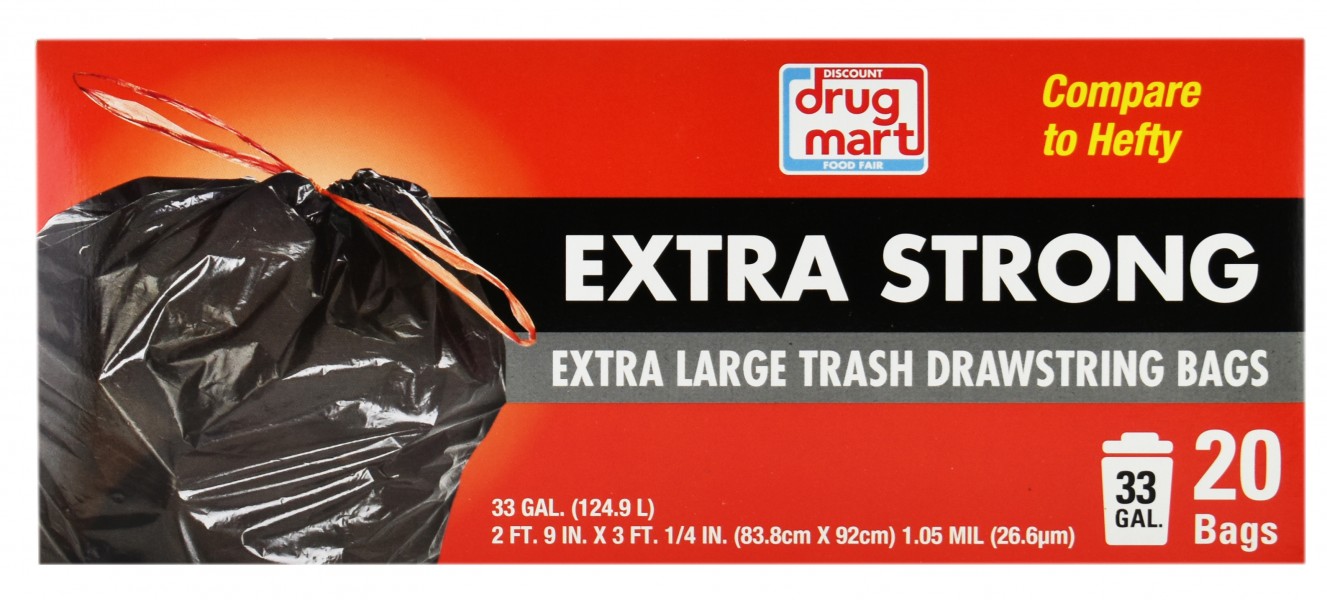 DDM 33 GALLON TRASH BAGS