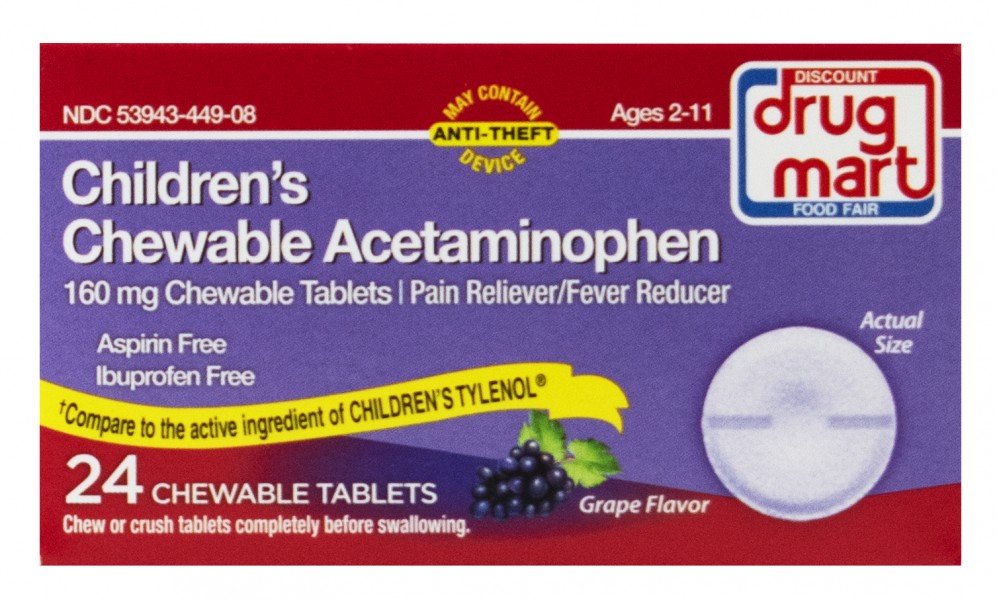 DDM Children's Chewable Acetaminophen