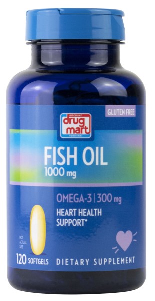 DDM Fish Oil 1000 mg Omega 3 300 mg Discount Drug Mart