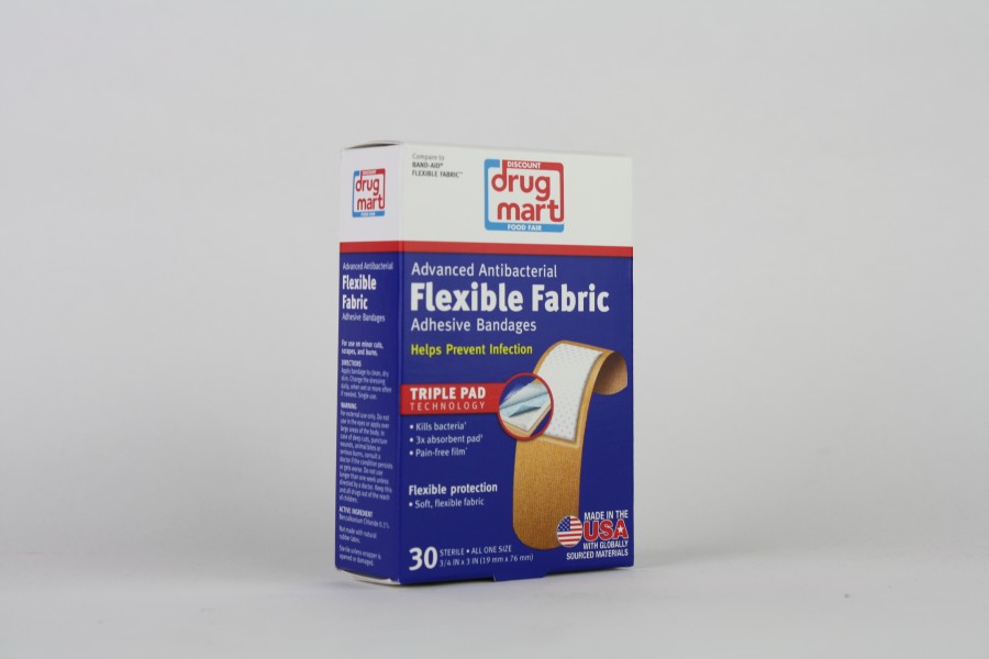 DDM Advanced Antibacterial Flexible Fabric Adhesive Bandages