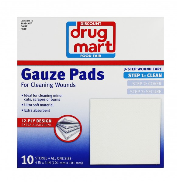 DDM Gauze Pads 10 Count