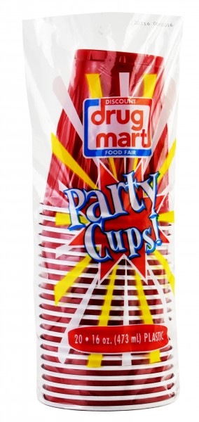DDM RED PARTY CUP 16 OZ