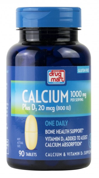 DDM Calcium 1000 mg Plus D3 20 mcg