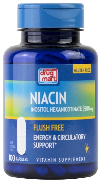 DDM Niacin Inositol Hexanicotinate 500mg Capsules