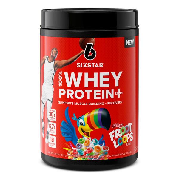 Six Star Protein Powder, Froot Loops, 100% Whey Protein Plus