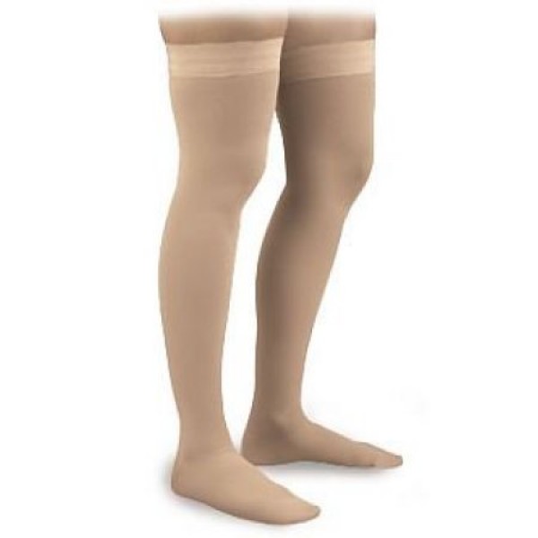 FLA Activa Graduated Therapy Thigh High with Silicone Band, Closed Toe, 20-30mmHg, XL