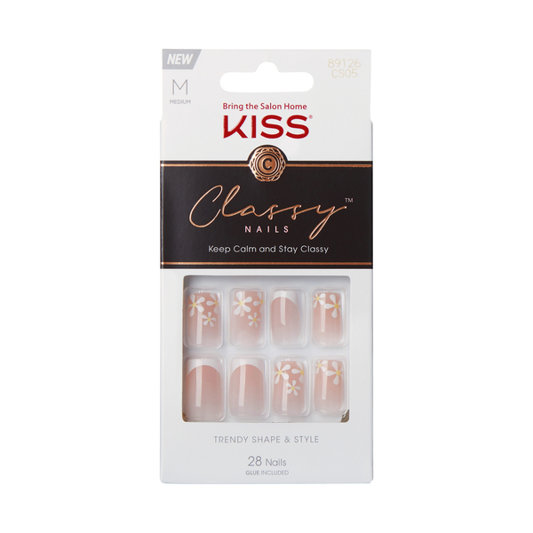 Kiss Classy Nails, Trendy Shape & Style, Medium