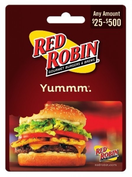 Red Robin Gift Card $25-$500