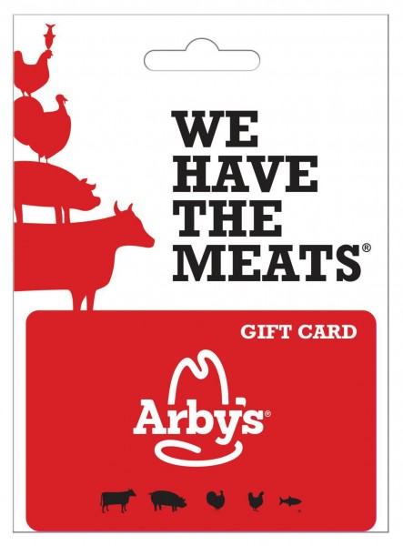 Arby's Gift Card, $15-$100