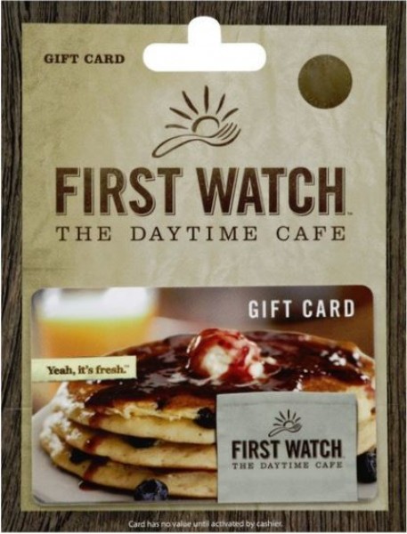 First Watch Gift Card, $25-$200