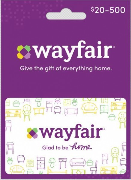 Wayfair Gift Card, $20-500