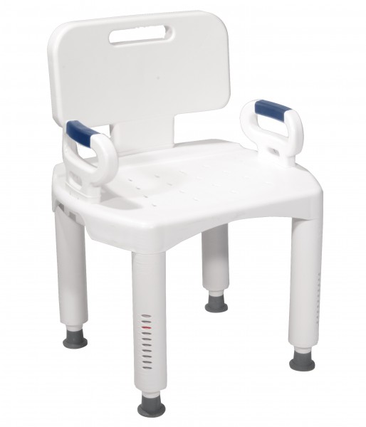 Drive Medical Bath Bench with Back & Arms