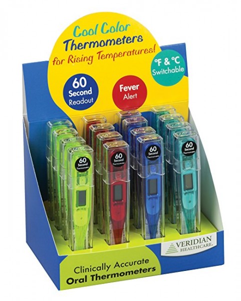 Veridian Cool Color Digital Thermometer