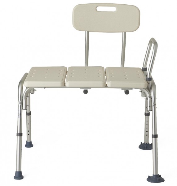 Medline Knockdown Transfer Bench with Back