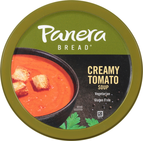 Panera Bread Creamy Tomato Soup 16 OZ Soup Cup Gluten Free