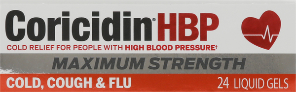 Coricidin Cold, Cough & Flu, Maximum Strength, Liquid Gels « Discount Drug  Mart