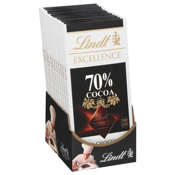Lindt Dark Chocolate, Smooth Dark, 70% Cocoa