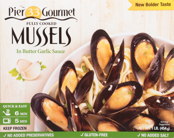 Pier 33 Gourmet Mussels in Butter Garlic Sauce