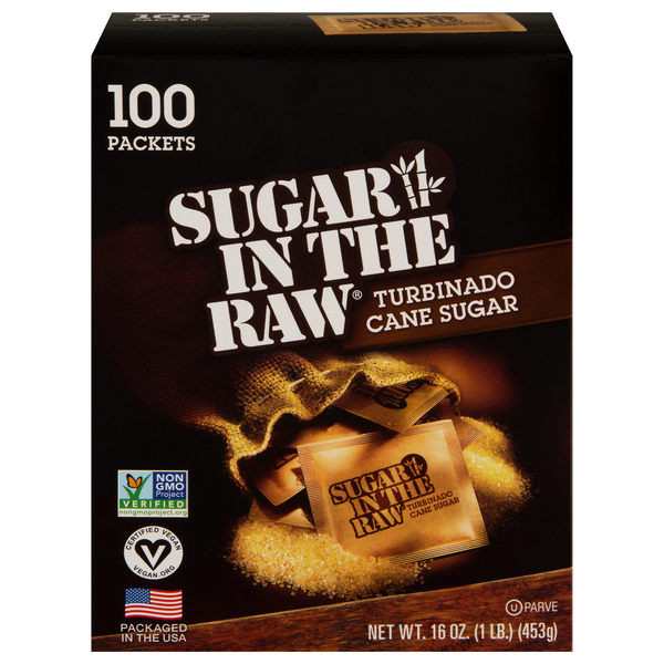 Sugar In The Raw Turbinado Cane Sugar, Packets