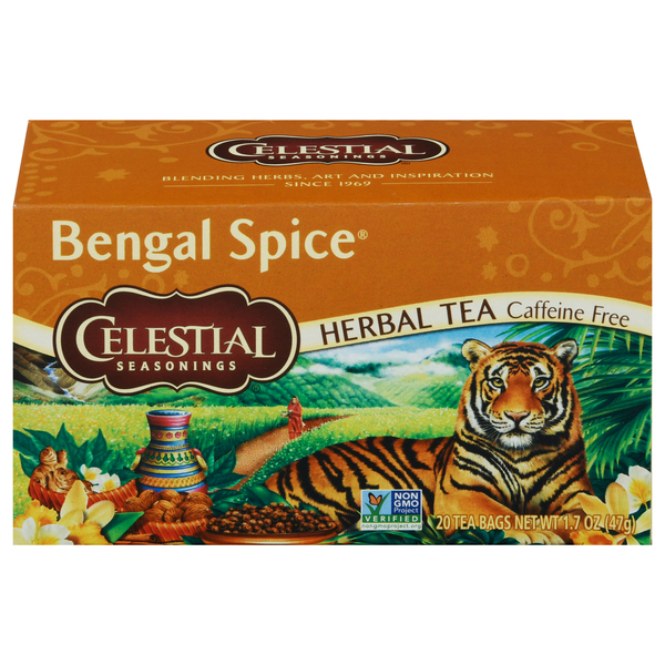 Celestial Seasonings Herbal Tea, Bengal Spice, Caffeine Free, Tea Bags