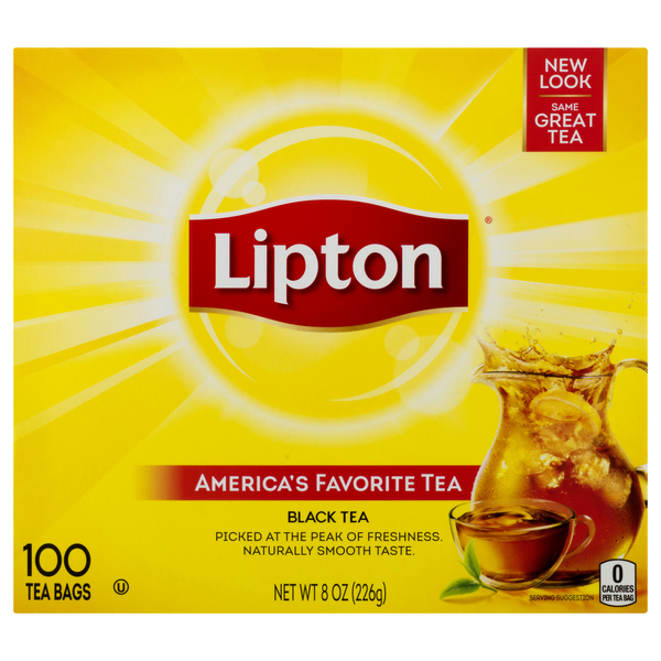 Lipton Black Tea, America's Favorite Tea, Smooth Flavor
