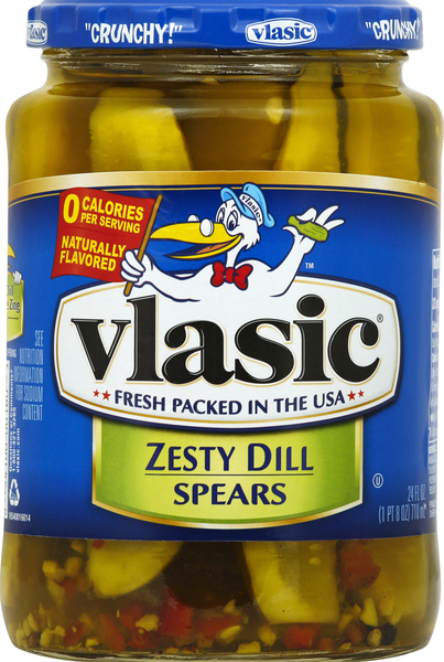 Vlasic Pickles, Dill Spears, Zesty
