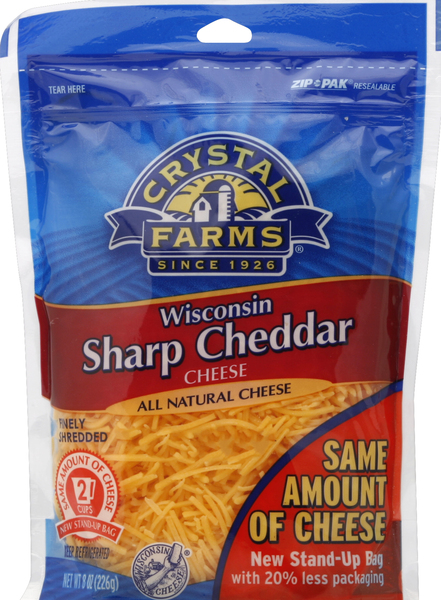 Crystal Farms Cheese, Wisconsin Sharp Cheddar