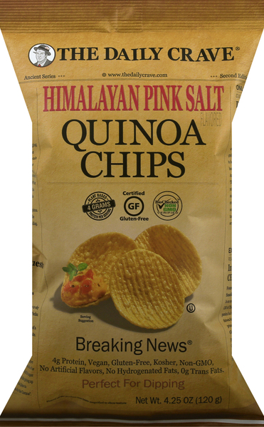 THE DAILY CRAVE Quinoa Chips, Himalayan Pink Salt