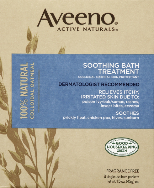 Aveeno Bath Treatment, Soothing, Colloidal Oatmeal, Fragrance Free
