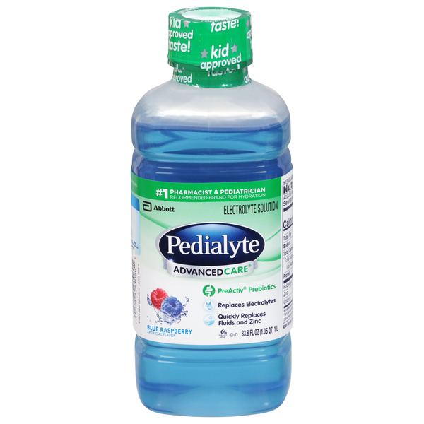 Pedialyte Electrolyte Solution, Blue Raspberry