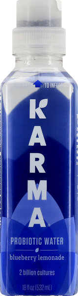 Karma Probiotic Water, Blueberry Lemonade