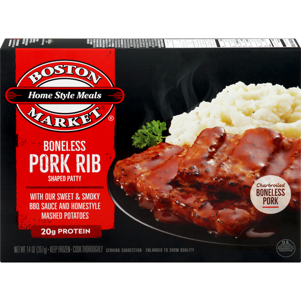 Boston Market Boneless Pork Rib, Shaped Patty