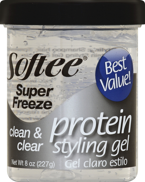 Softee Styling Gel, Protein, Super Freeze