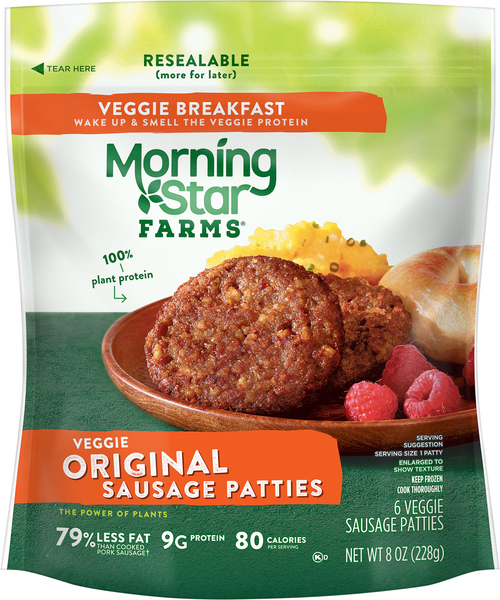 MorningStar Farms Veggie Sausage Patties, Original