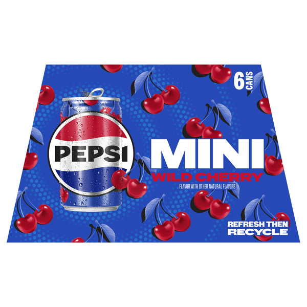 Pepsi Soda, Wild Cherry, Mini