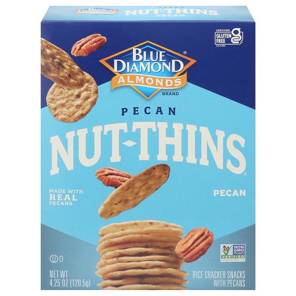 Blue Diamond Almonds Rice Cracker Snacks, Pecan