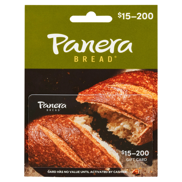 Panera Bread Gift Card, $15-200