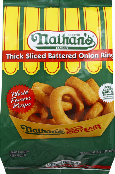 Nathan's Onion Rings, Thick Sliced Battered