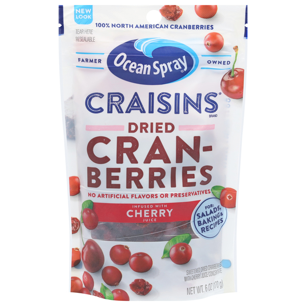 Ocean Spray Dried Cranberries, Cherry Juice Infused
