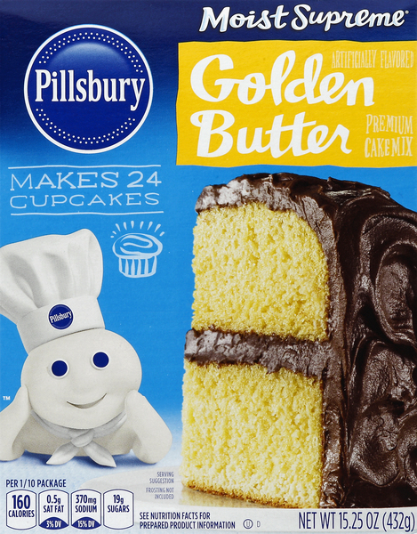 Pillsbury Cake Mix, Premium, Golden Butter