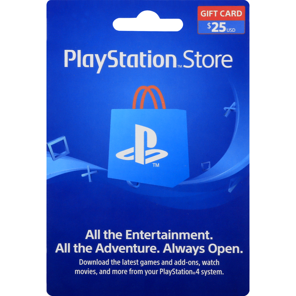 Fast Card Gift Card, PlayStation Store, $25