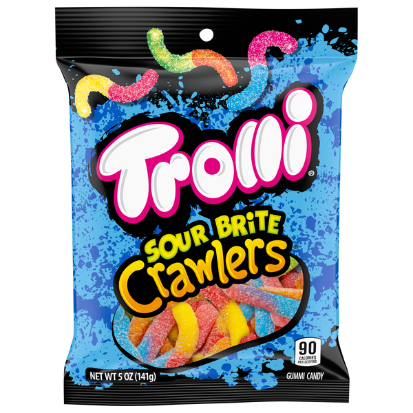 Trolli Gummi Candy, Sour Brite, Crawlers